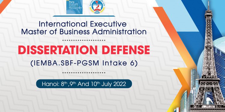 Announcement of Intake 06 Dissertation Defense