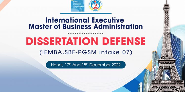 Thông báo Lễ bảo vệ luận văn MBA ESG (ESGCI) Khóa 07SBF